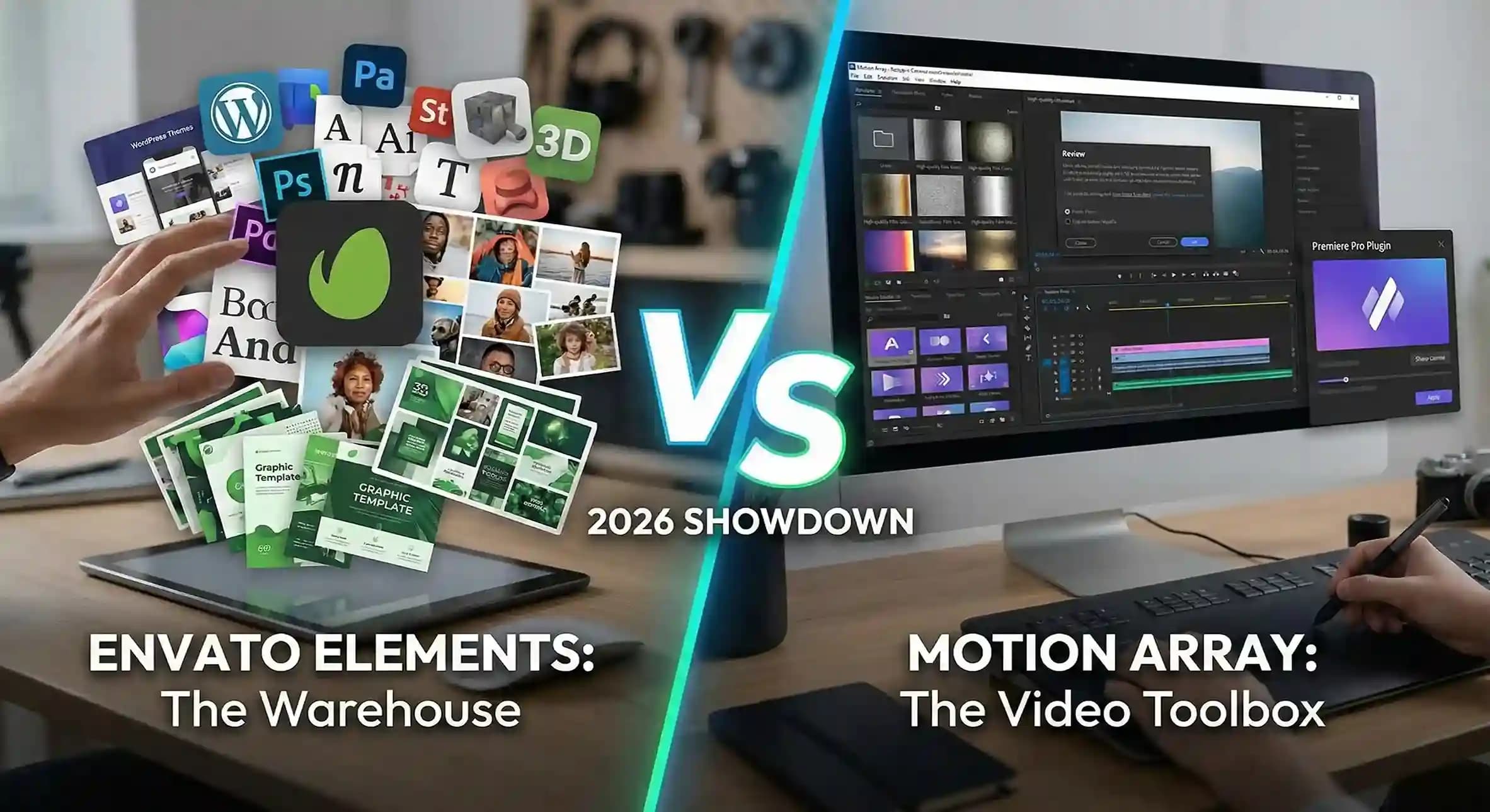 Envato Elements vs. Motion Array: Which Subscription is Best for Creators in 2026?